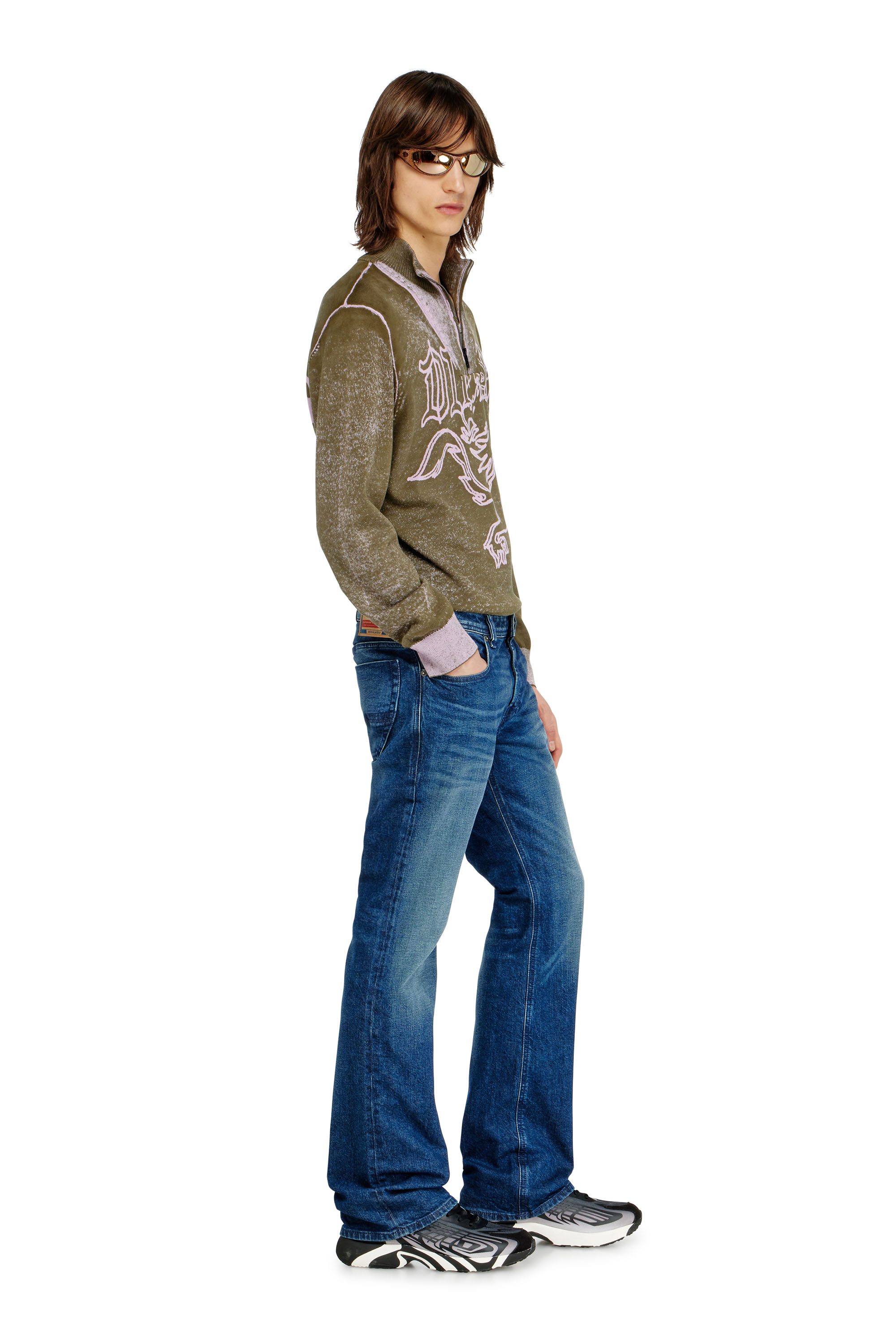 Diesel - Bootcut Jeans 2007 Zatiny 09L51 Hombre, Azul Oscuro - 4