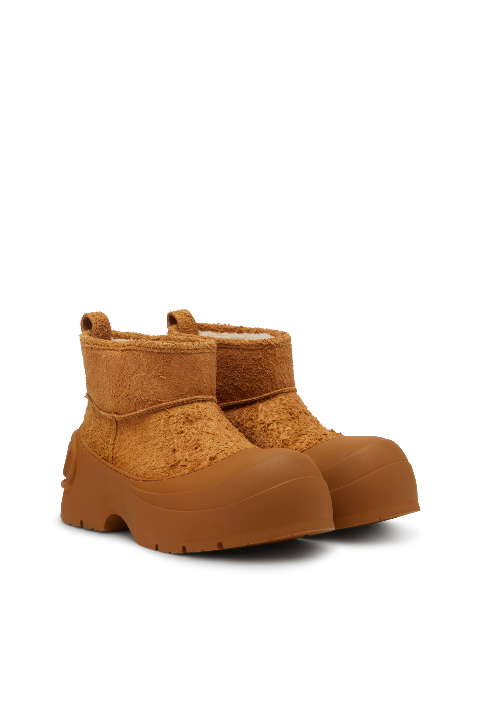 Diesel - D-DONALD MONTONE, Man's D-Donald-Chunky ankle boot with lug sole in Brown - 3
