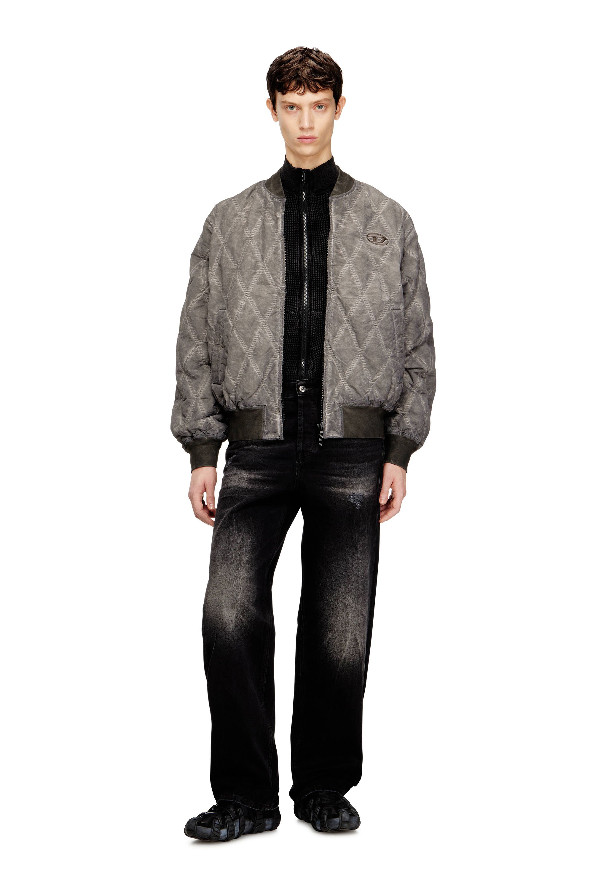 Diesel - Relaxed Jeans 2001 D-Macro 0BEBB Homme, Noir - Image 1