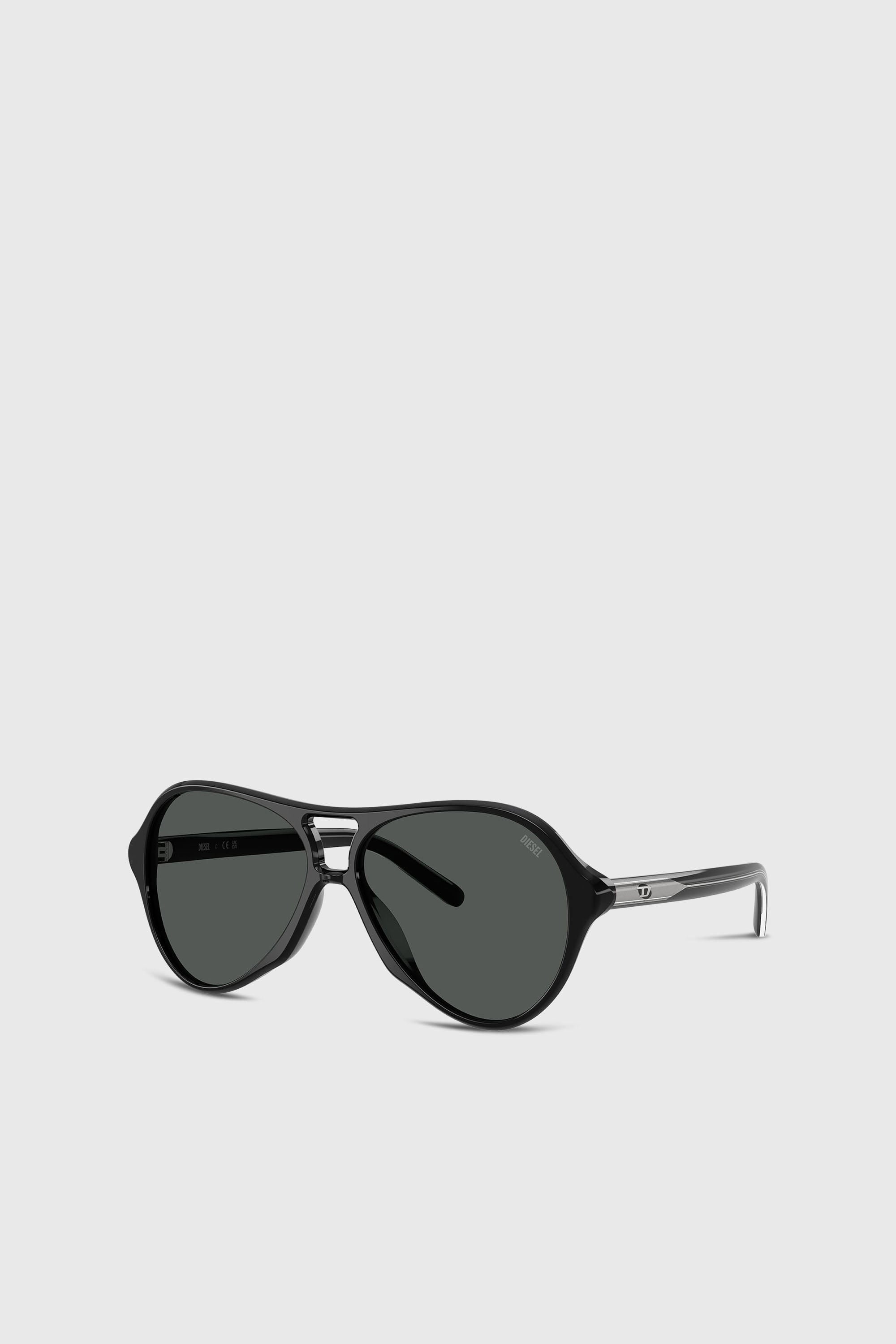 Diesel - 0DL2013U, Lunettes de soleil de mod&egrave;le pilote Mixte in Noir - 2