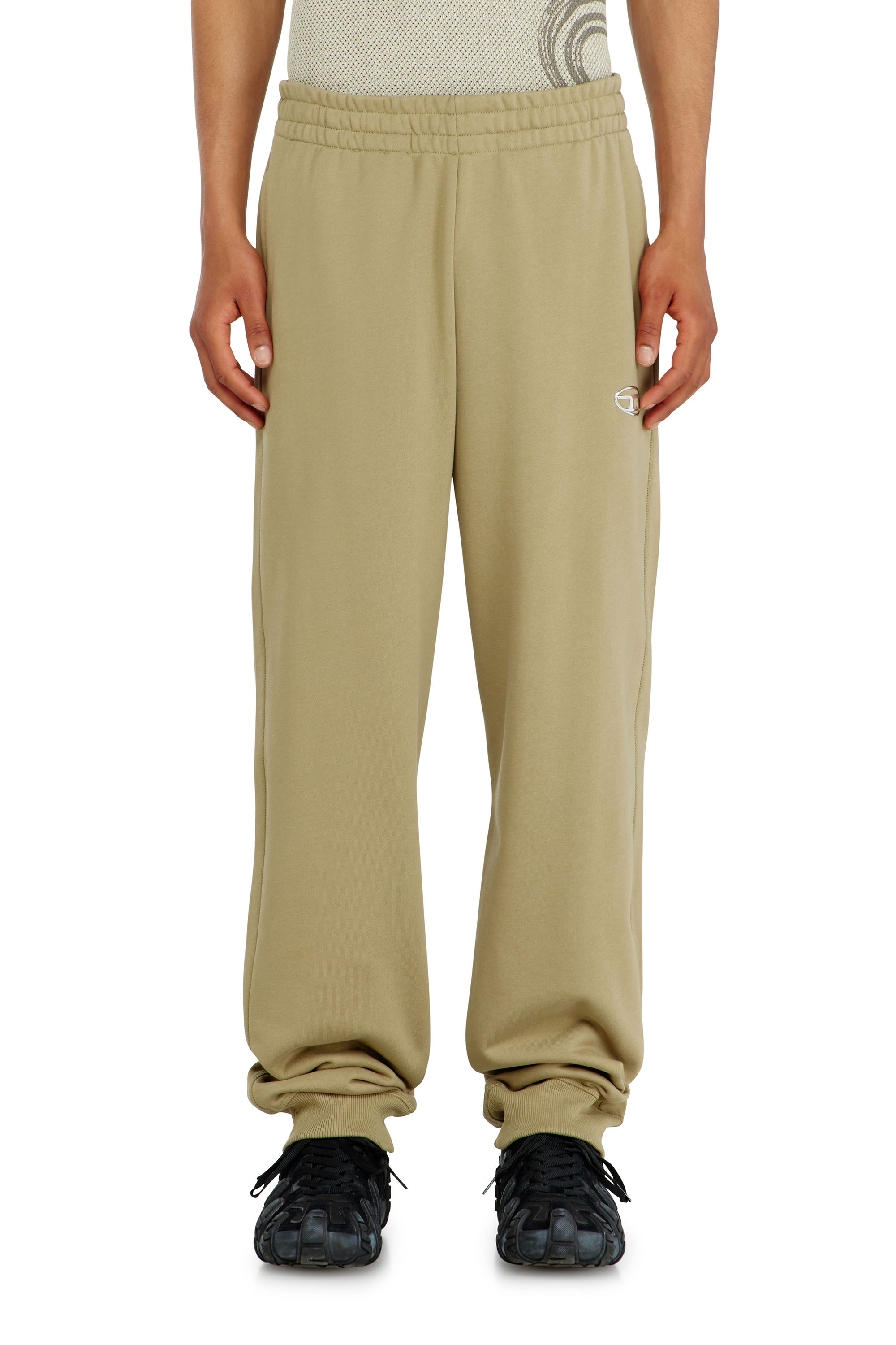 Diesel - P-MARKY-IOD, Pantalon en coton avec Oval D m&eacute;tallique Homme in Beige - 2
