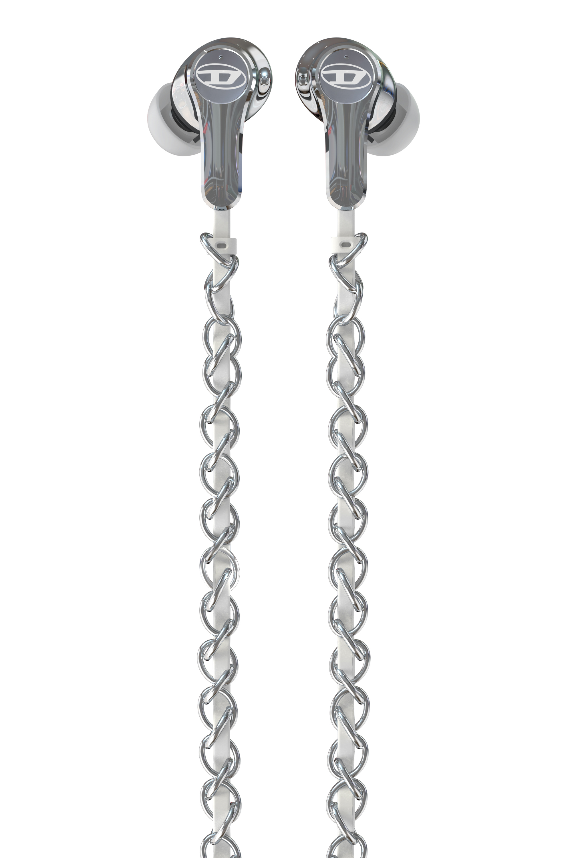 Diesel - 60458  WIRED EARBUDS WIRED EARBUDS, Auriculares con cable y charms Unisex in Plateado - 2