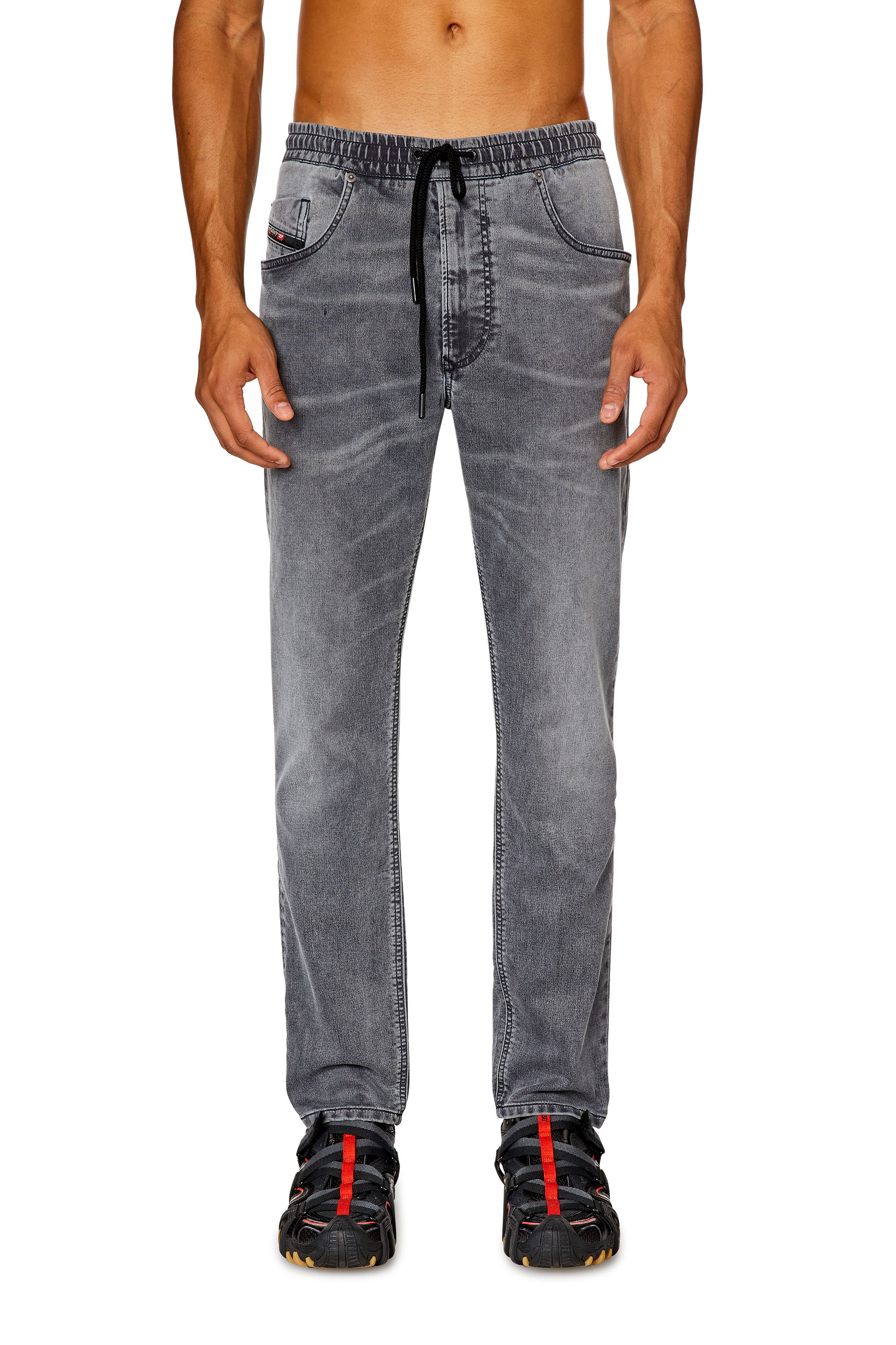 Men's Regular Jeans | Grey | Diesel 2030 D-Krooley Joggjeans® Men's Regular Jeans | Grey | Diesel 2030 D-Krooley Joggjeans®
