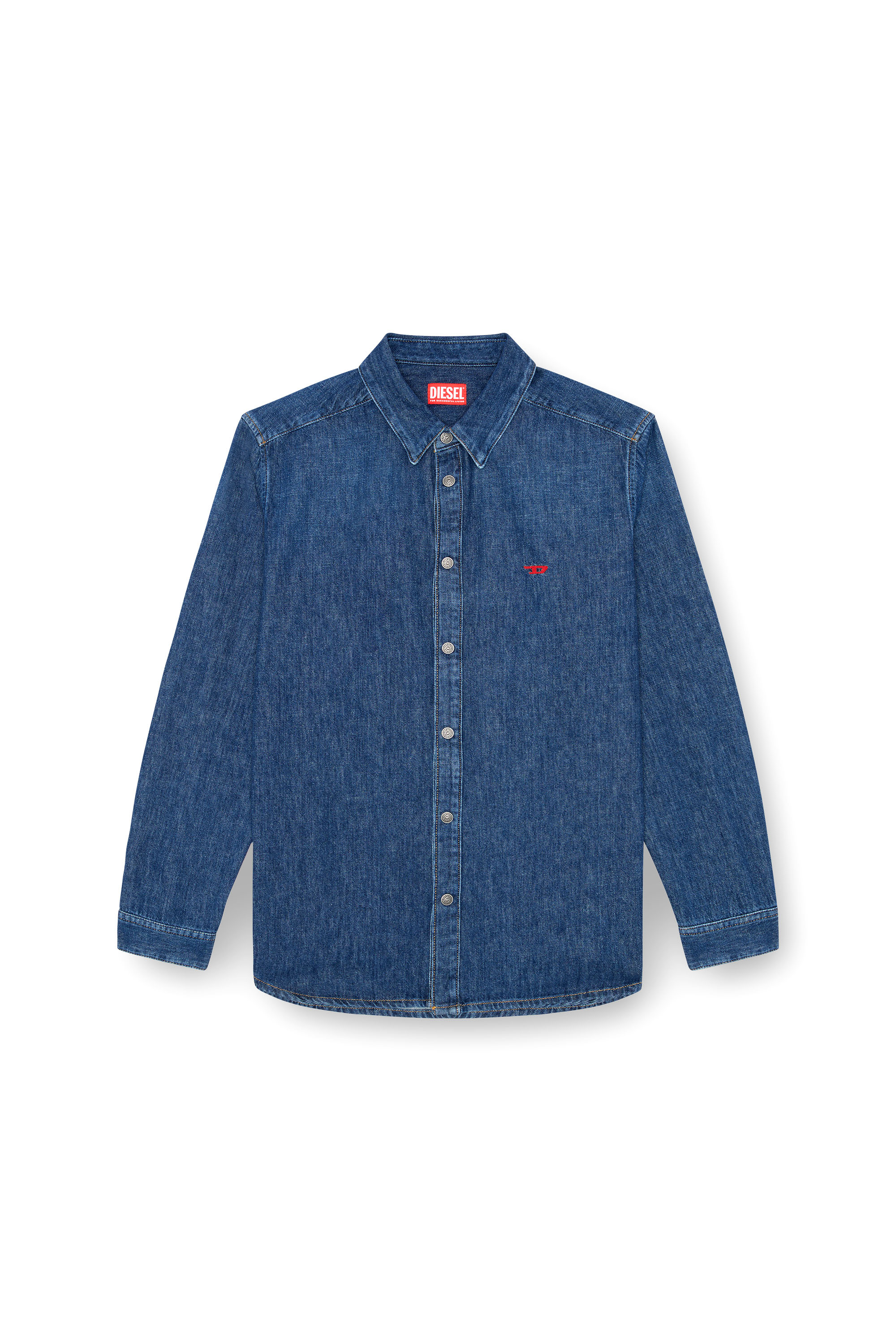 Diesel - D-SIMPLY, Camisa en denim Hombre in Azul marino - 2