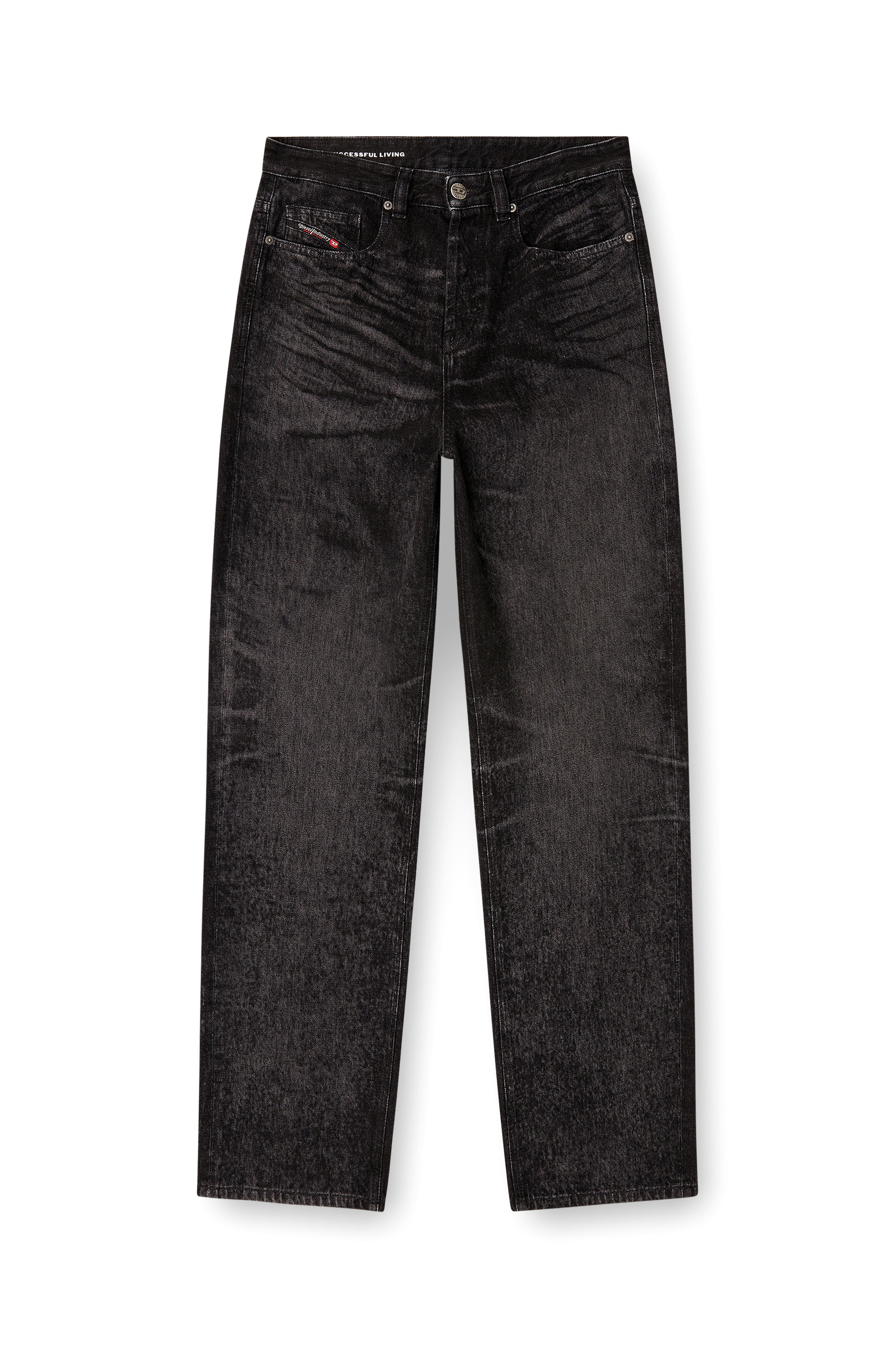 Diesel - Male's Relaxed Jeans 2001 D-Macro 007DB, Black/Dark Grey - 2