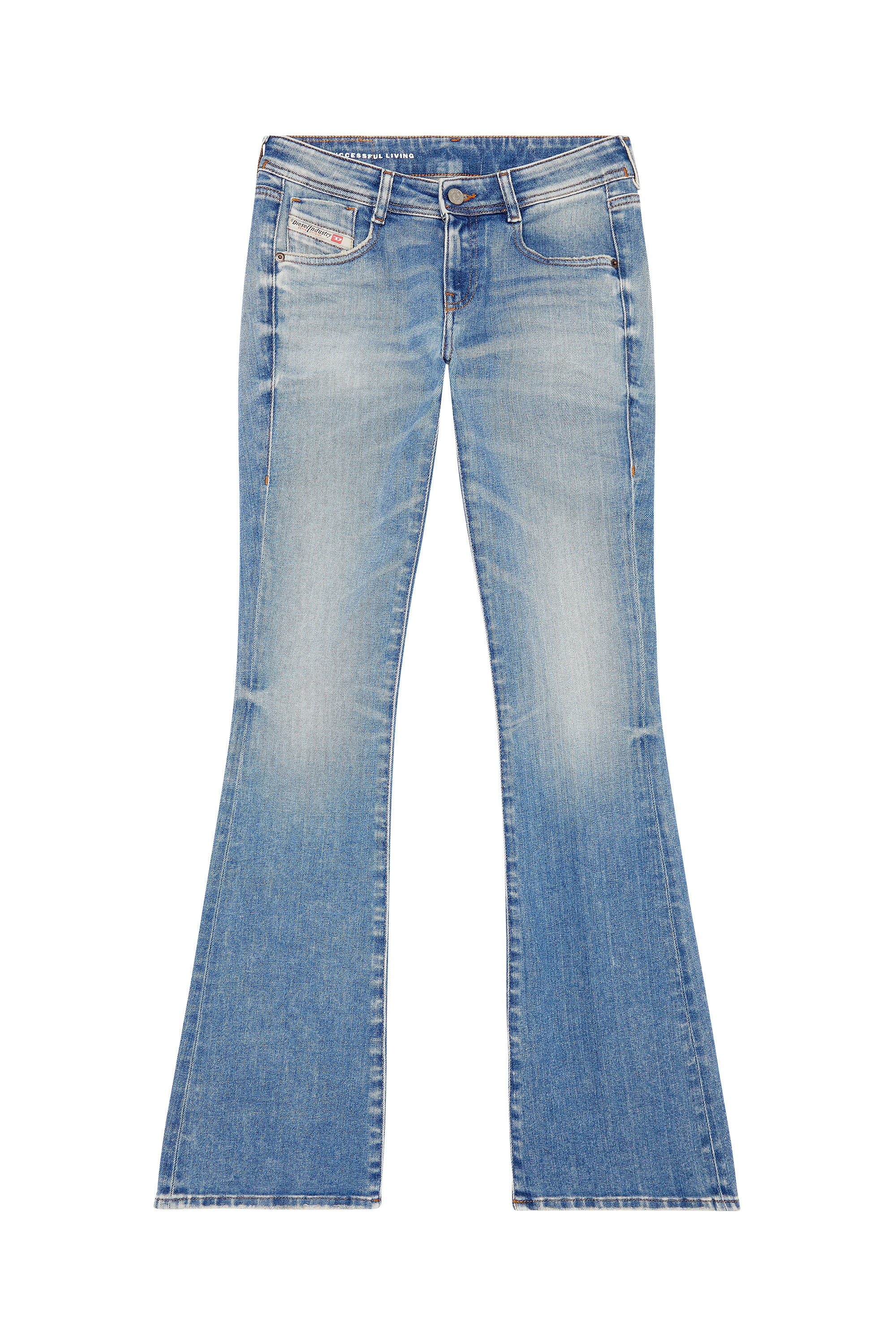 Diesel - Woman's Bootcut and Flare Jeans 1969 D-Ebbey 09G70, Light Blue - 2
