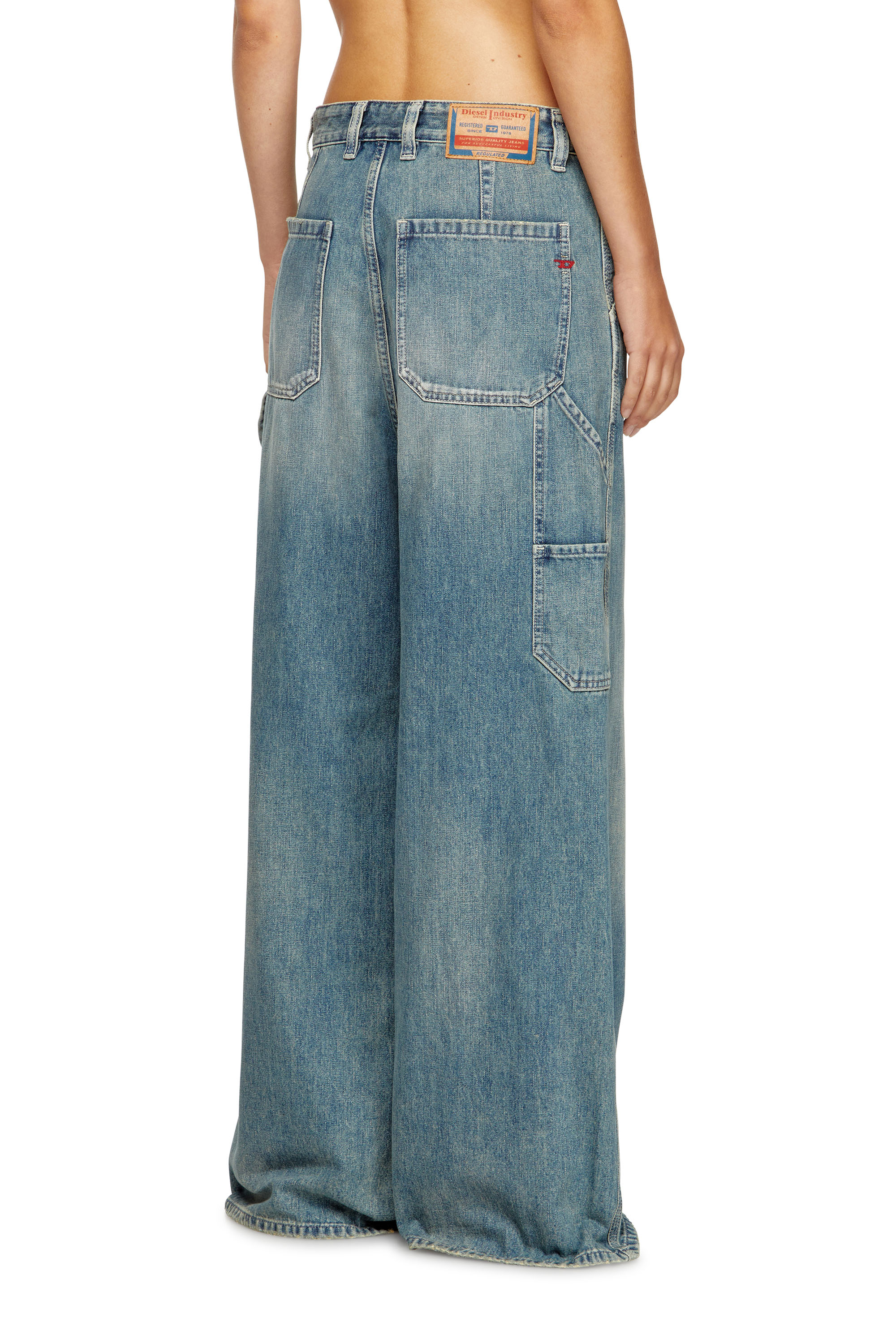 Diesel - Female's Relaxed Jeans 1996 D-Sire 068SK, Light Blue - 4