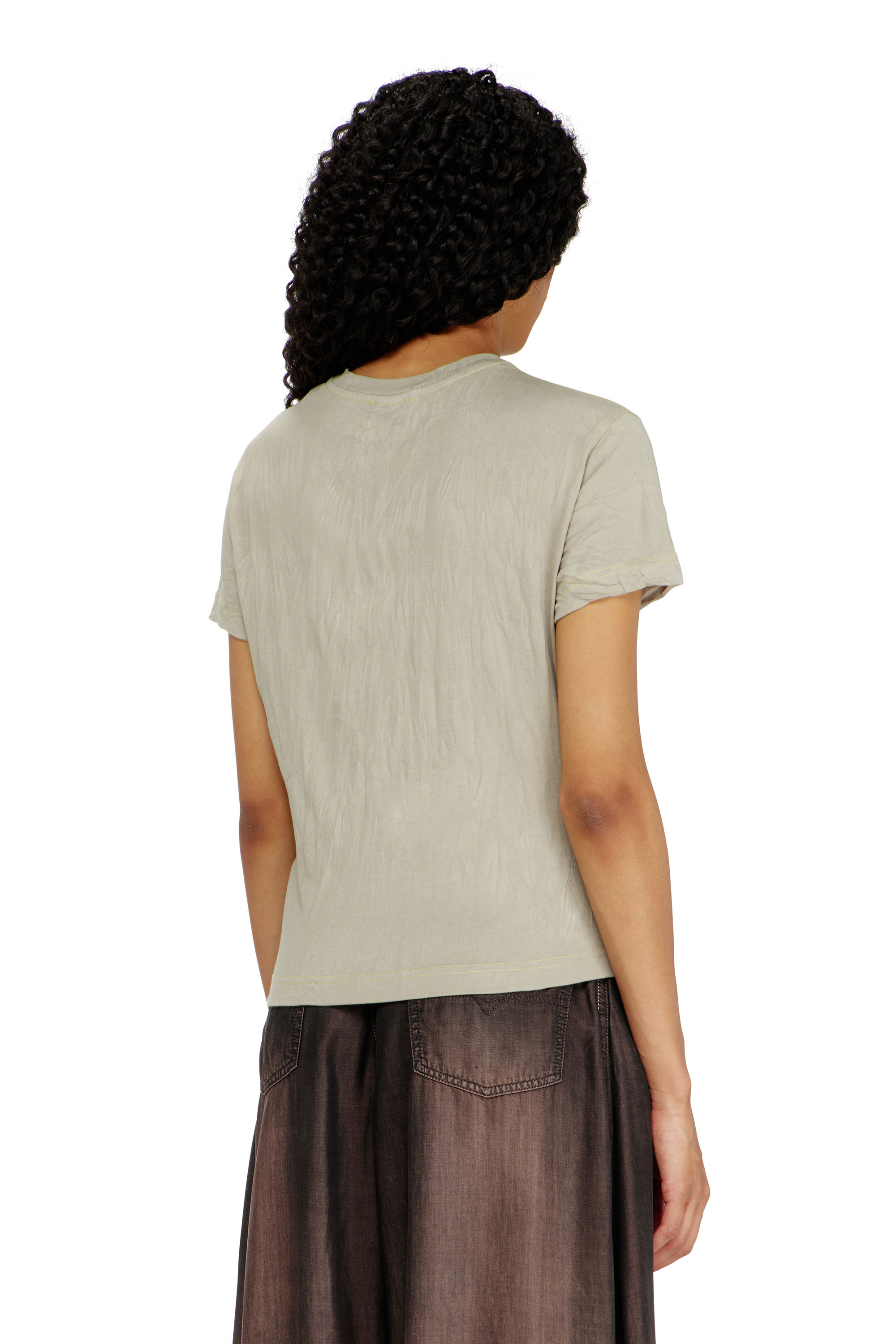 Diesel - T-ILA-AA5, Camiseta de algod&oacute;n con estampado gr&aacute;fico Mujer in ToBeDefined - 3