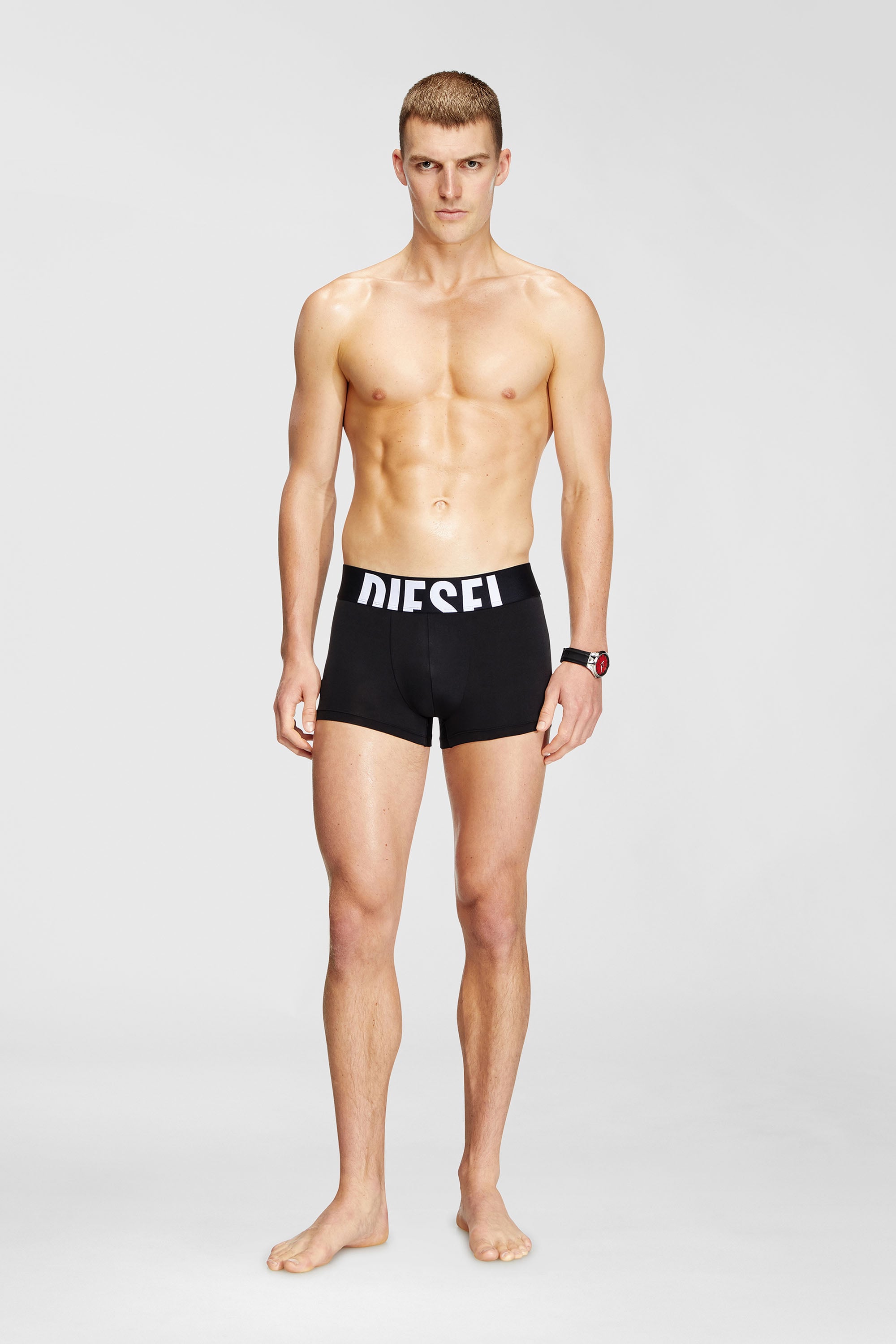 Diesel - DAMIEN-D-POP-3PACK-55, Male's Three-pack boxer briefs in microfibre in Black - 2