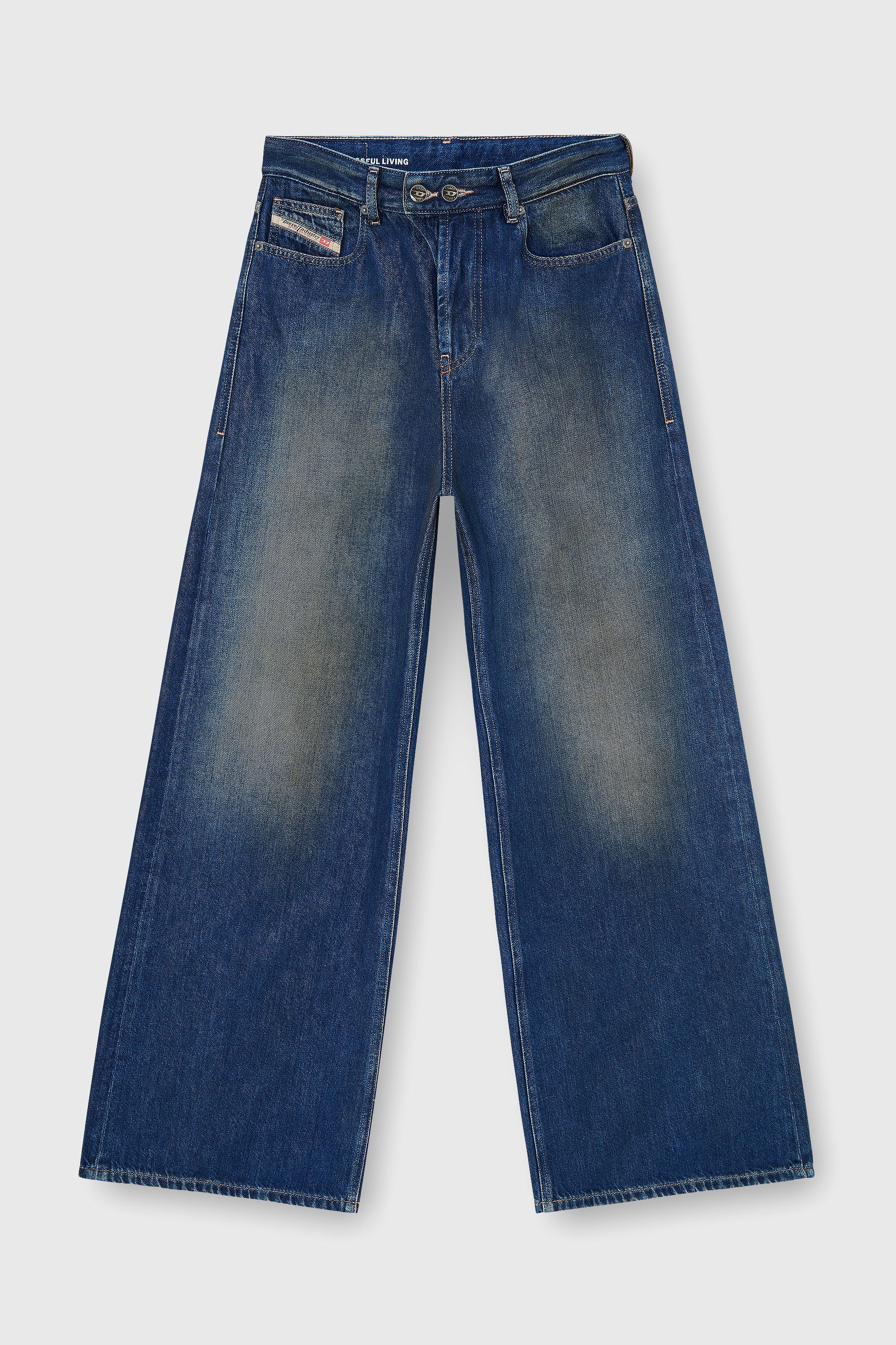 Diesel - Woman's Relaxed Jeans 1996 D-Sire 09P47, Dark Blue - 1