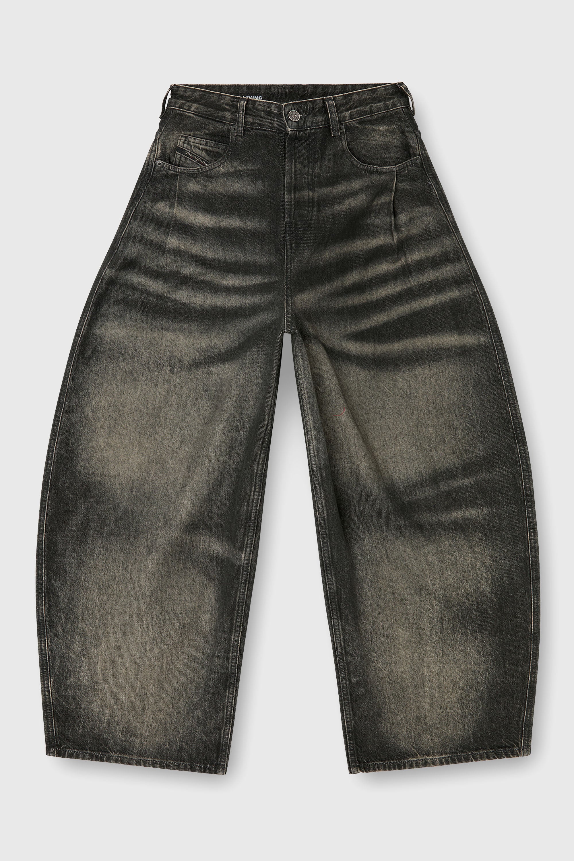 Diesel - Woman's Relaxed Jeans 1987 D-Khelz 09R33, Black/Dark grey - 1