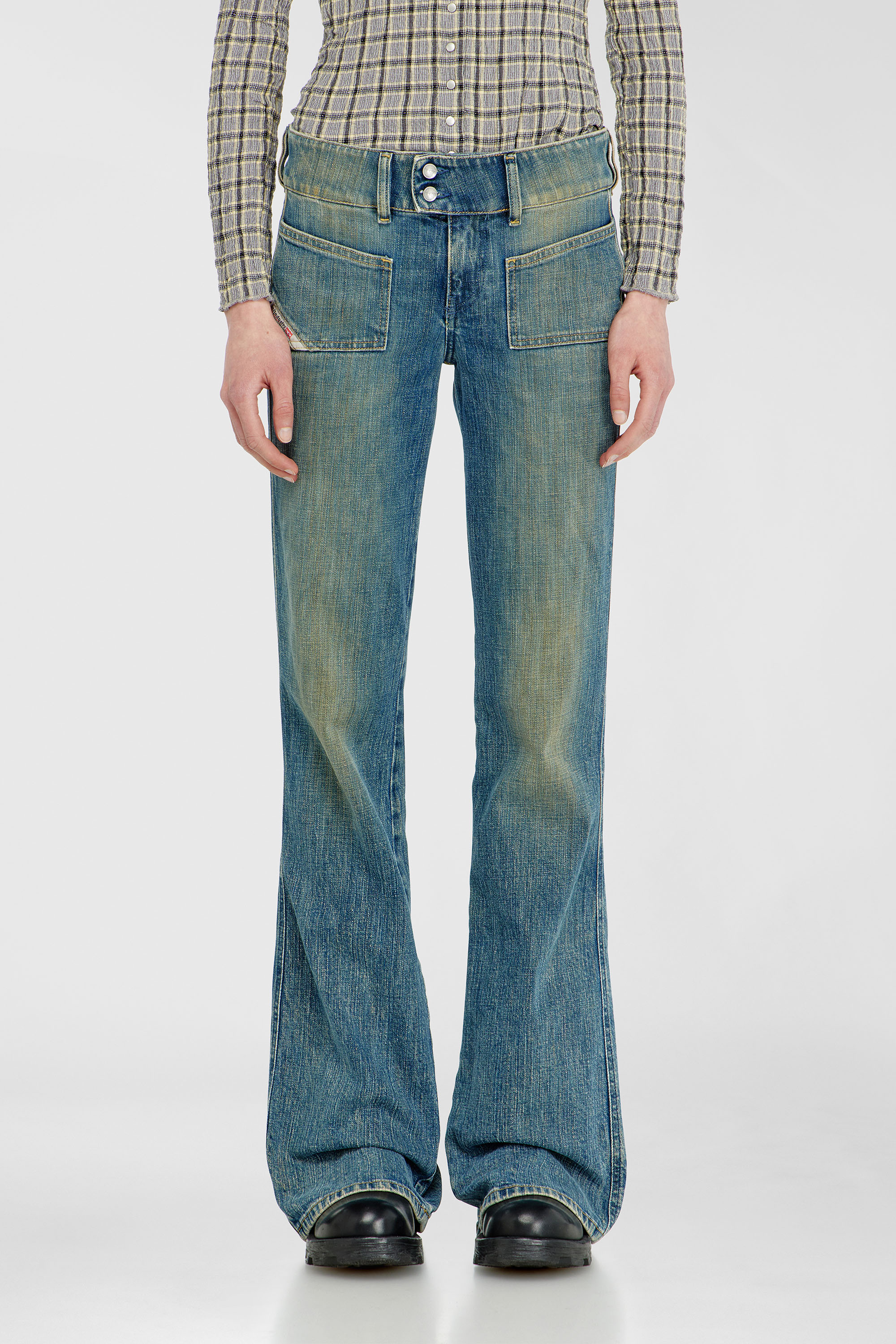 Diesel - Female's Bootcut Jeans D-Hush 007EJ, Medium Blue - 1