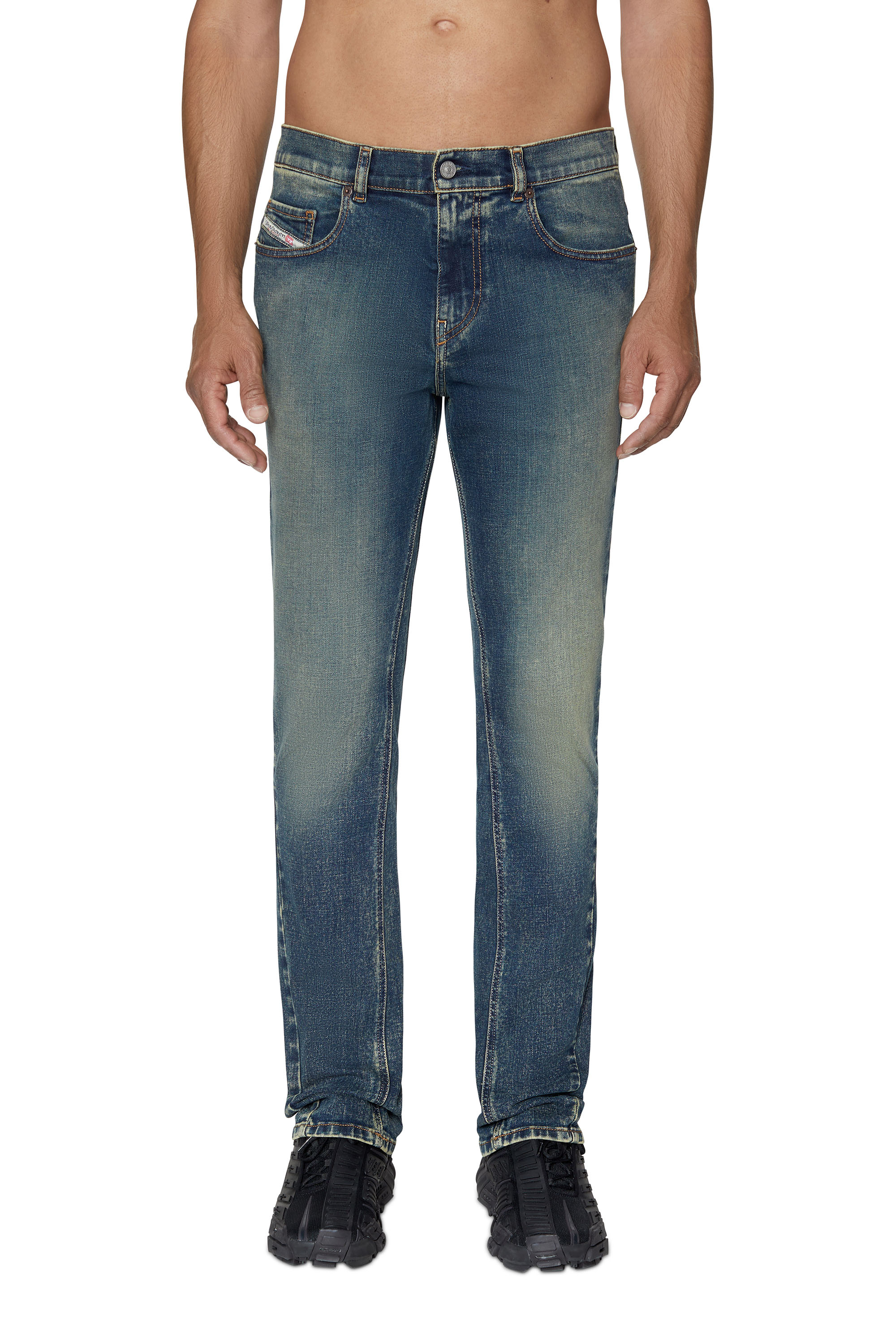 Diesel - Bootcut Jeans 2021 D-Vocs 09B91, Bootcut Jeans - 2021 D-Vocs Homme in Bleu - 1