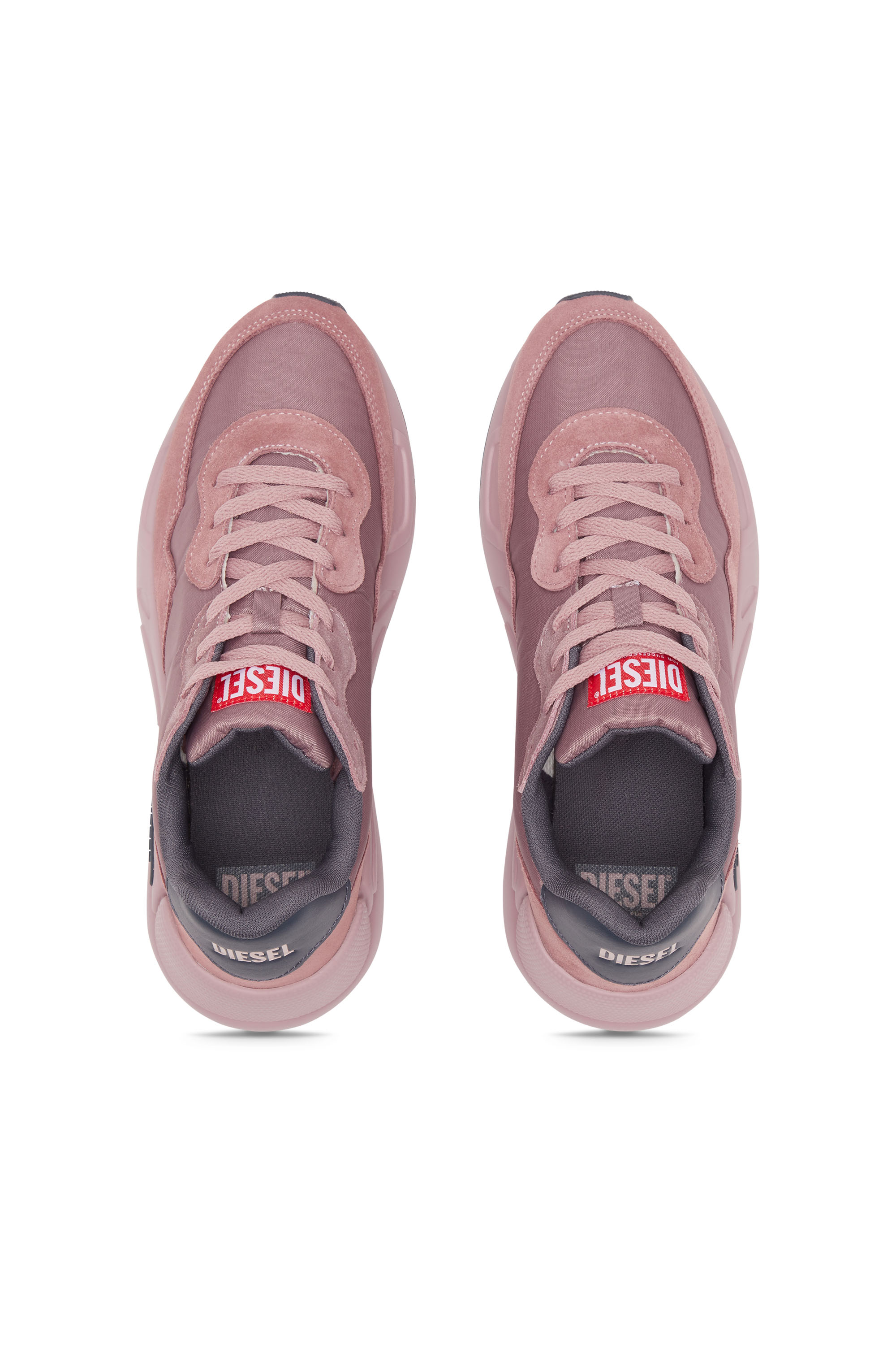 S-SERENDIPITY LIGHT W, Pink Diesel - S-SERENDIPITY LIGHT W, Woman's S-Serendipity Light W - Sneakers with contoured panels in Pink - 4
