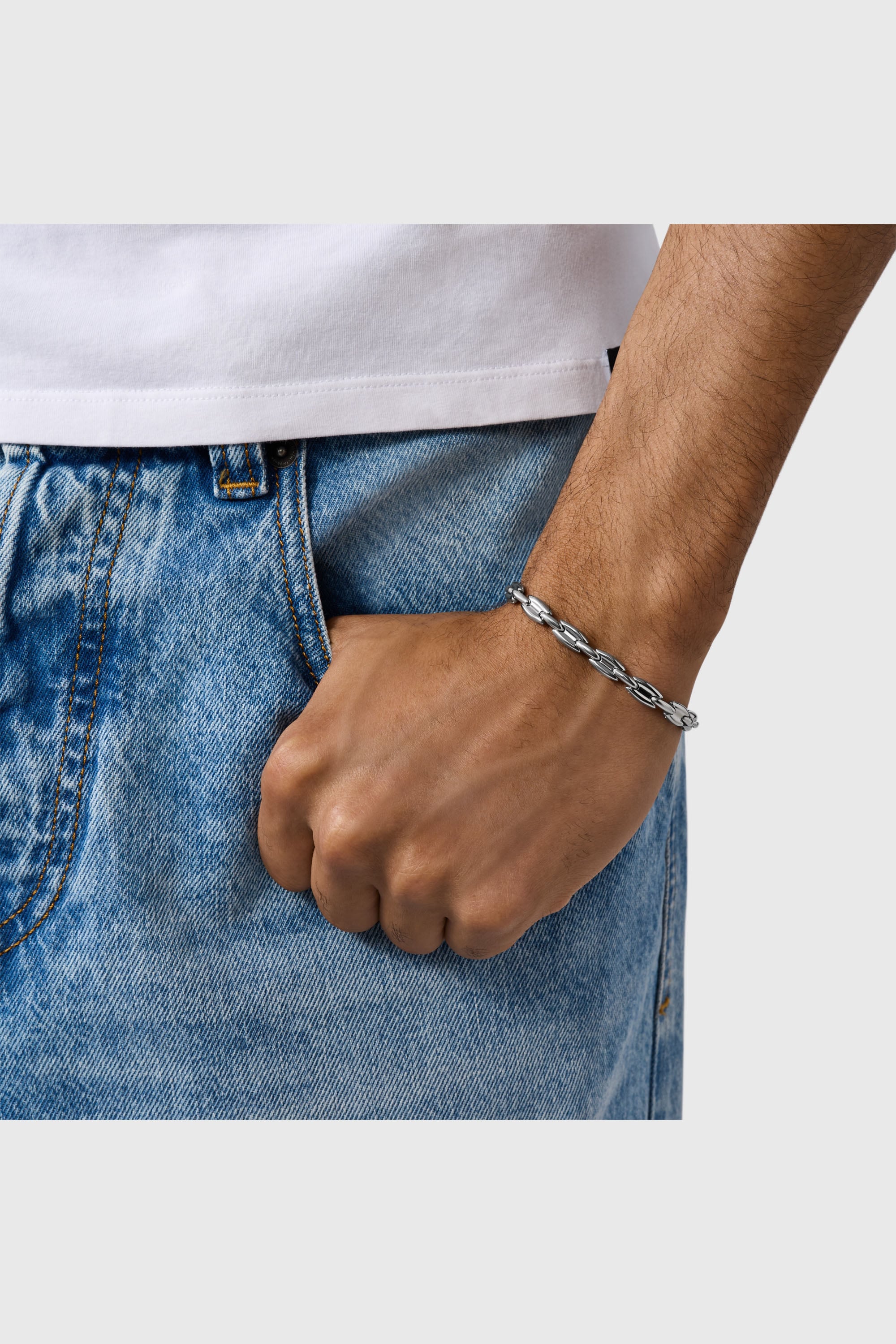 Diesel - DX1583040 JEWEL, Pulsera de cadena de acero inoxidable Unisex in Plateado - 4