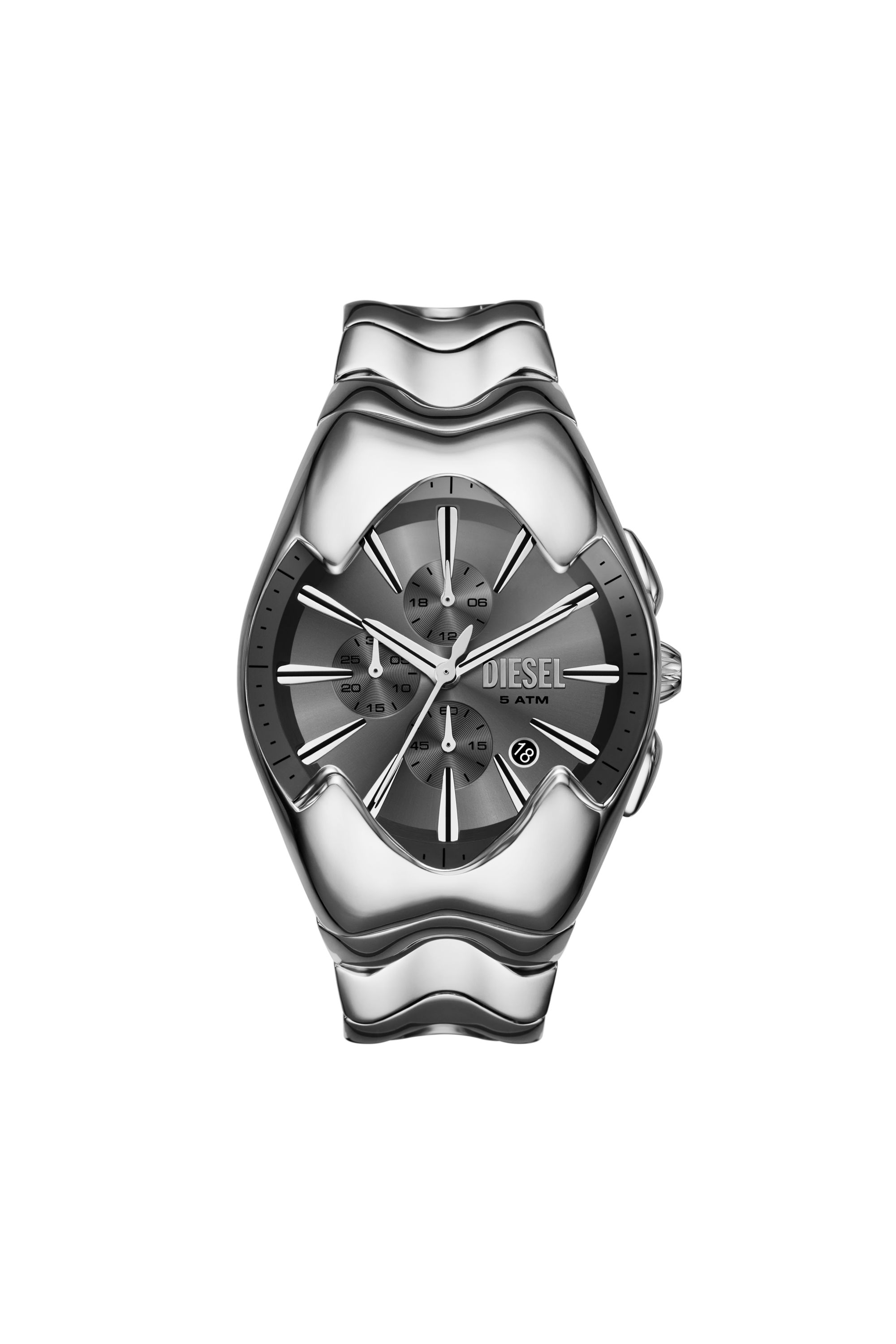 Diesel - DZ4683, Man's Diesel Mercurial Chronograph Stainless Steel Watch in Silver - 1