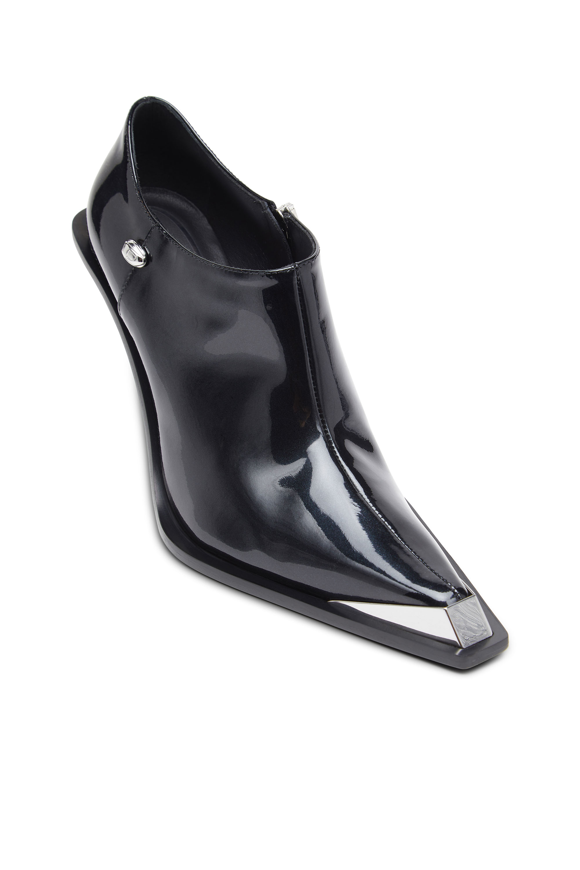 Women's D-Tona-Ankle boots in patent leather | Black | Diesel