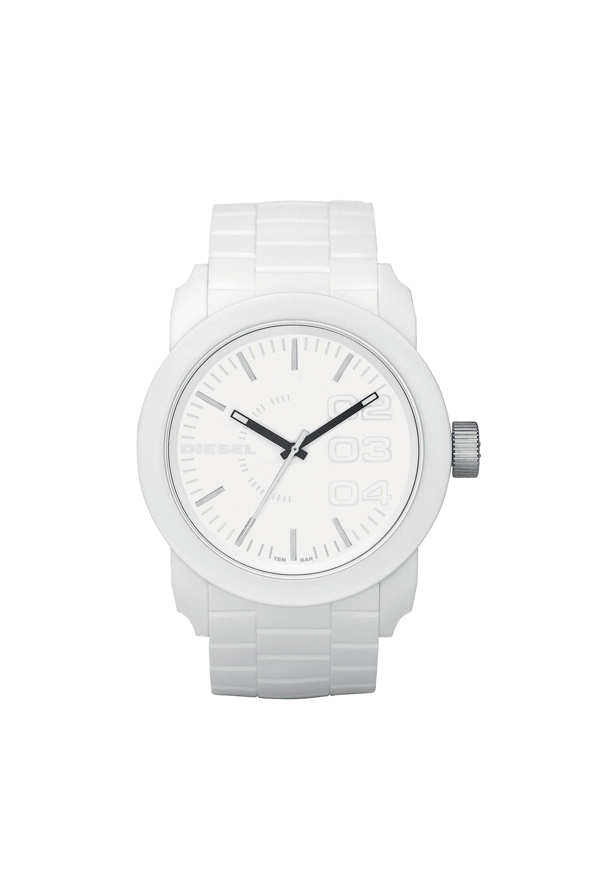 digne hugeT white ディニュ DZ1436 Man: Double Down quartz analog watch | Diesel