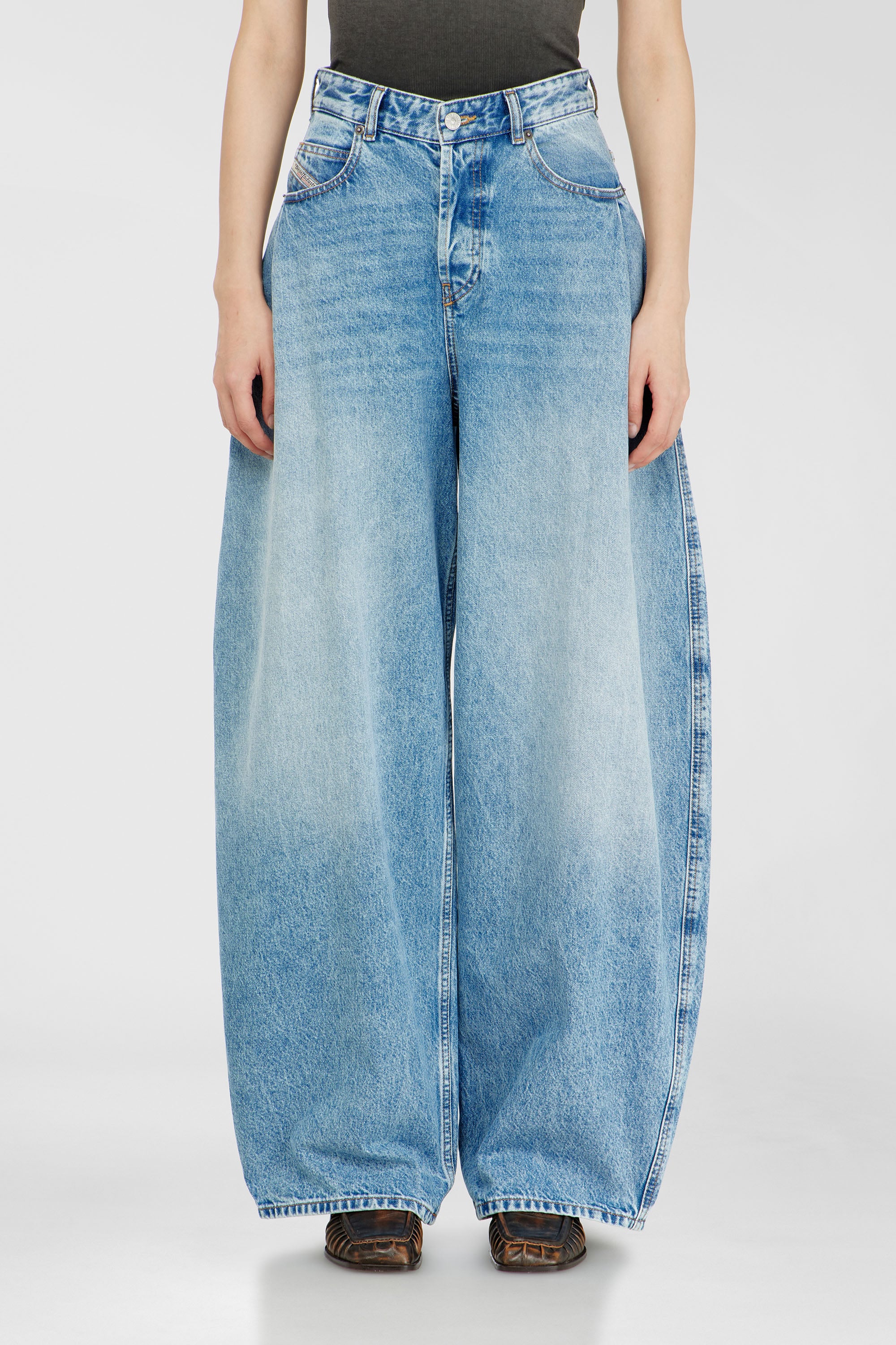 Diesel - Relaxed Jeans 1987 D-Khelz 09I29 Mujer, Azul Claro - 1