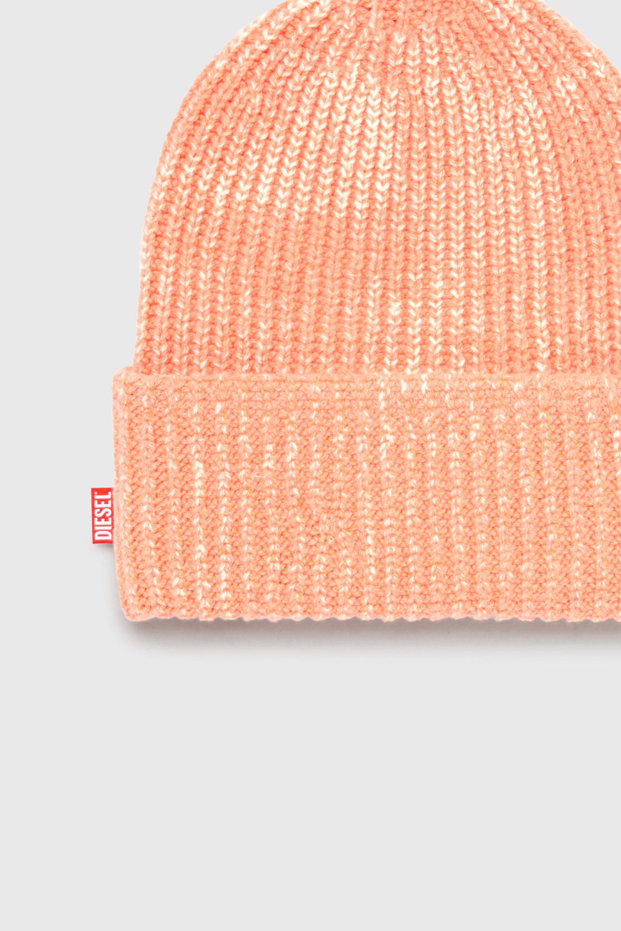 Diesel - K-AVET, Unisex's Beanie in brushed wool blend in Orange - 3