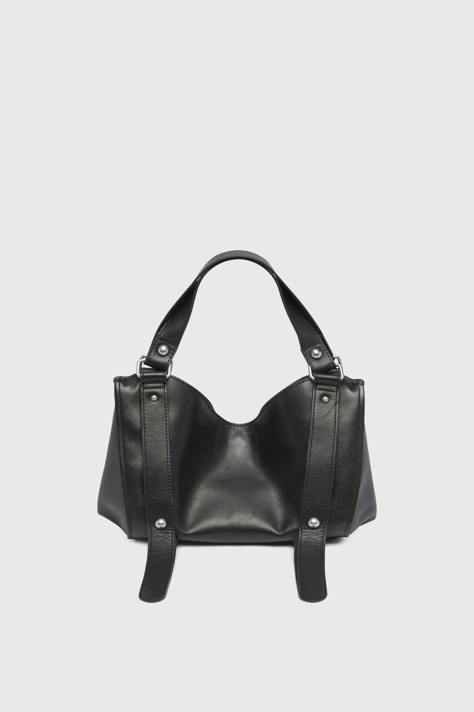 diesel ブラック ハンドバッグ Women's D-One-Small top-handle bag in treated leather | Black