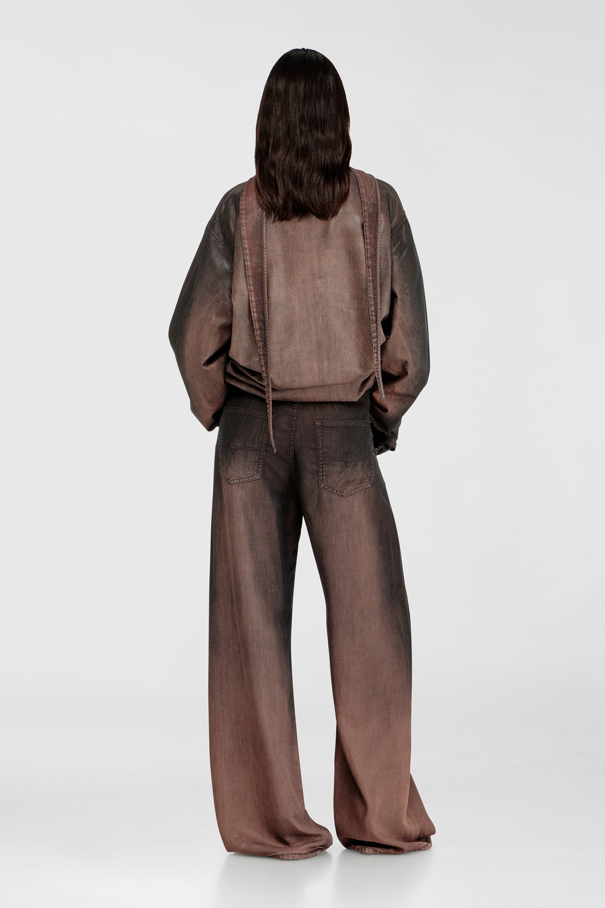 Diesel - Relaxed Jeans 1996 D-Sire 068YF Mujer, Marr&oacute;n - 3