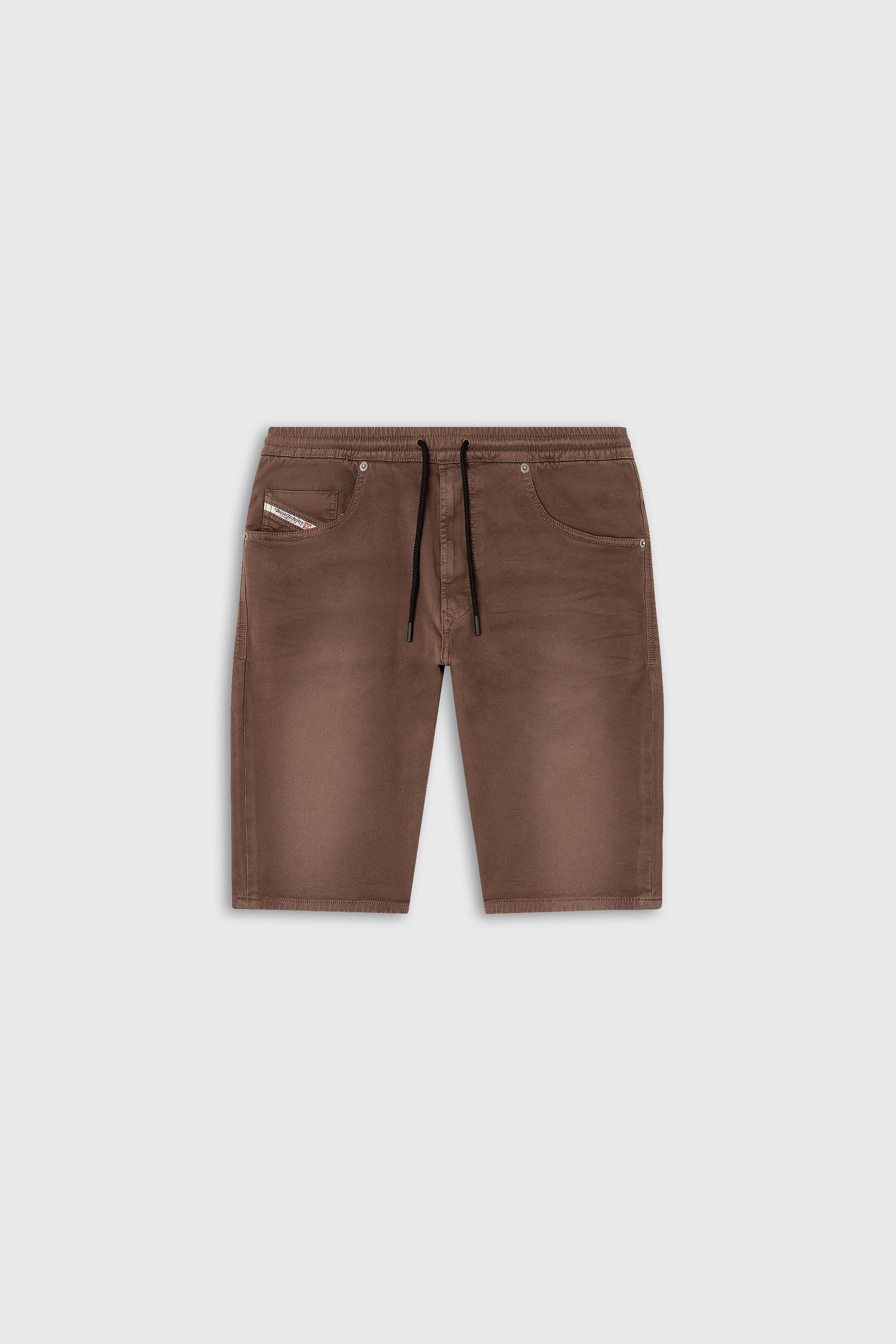 Diesel - 2033 D-KROOLEY-SHORT JOGG, Pantalones cortos chinos en JoggJeans Hombre in Marr&oacute;n - 1