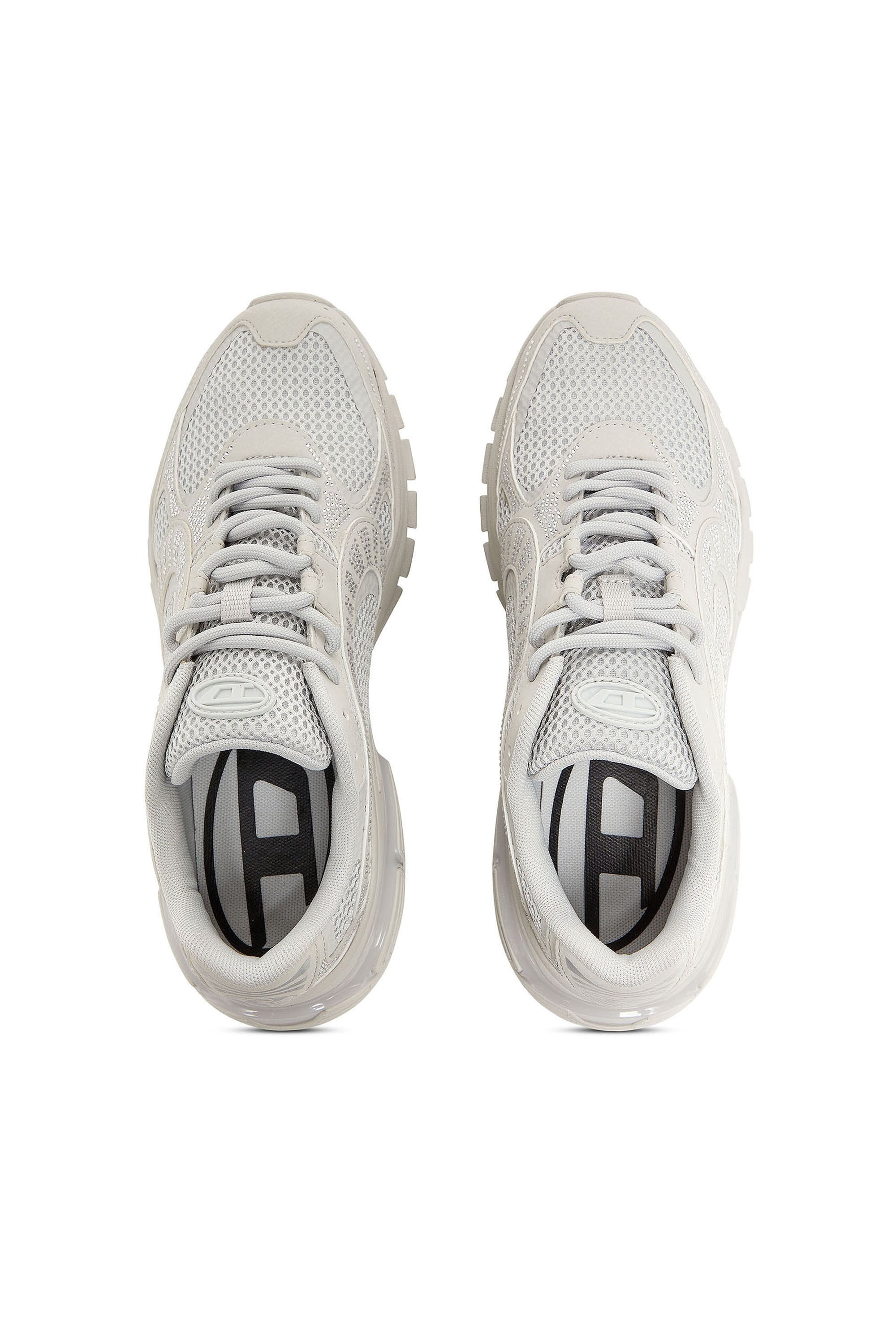 Diesel - S-PRO-V-DENSE LOW W, Female's S-Pro-V-Dense - Mesh sneakers with crystals in White - 4