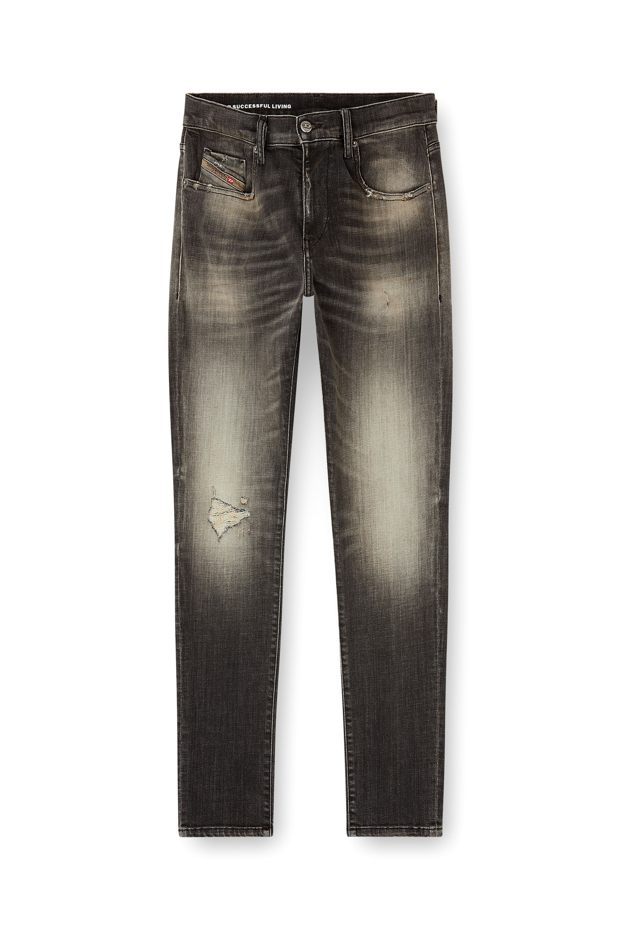 Diesel - Man's Slim Jeans 2019 D-Strukt 09N59, Grey - 3