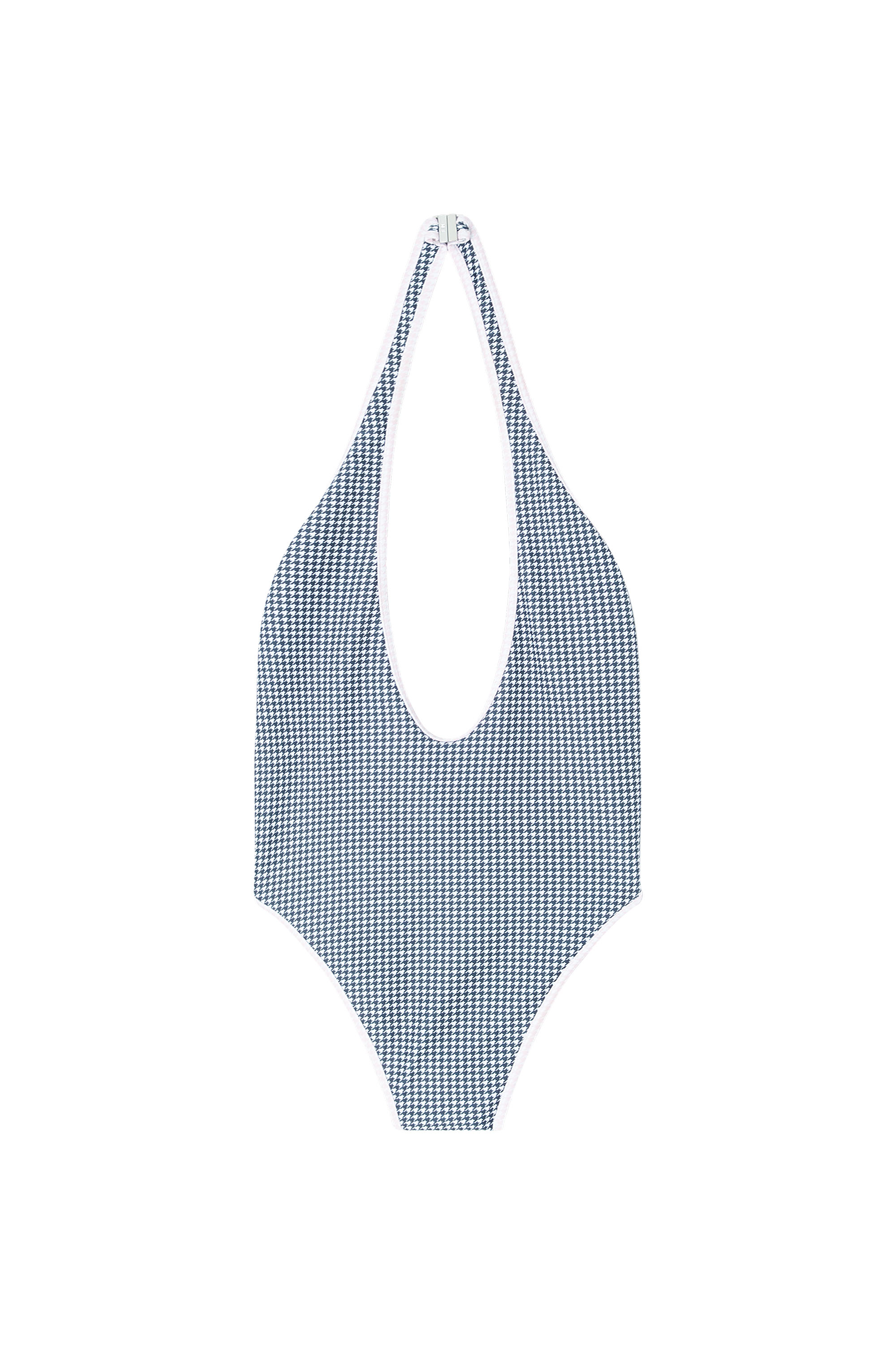 Diesel - ALLIE-D-CORE, Female's Swimsuit with houndstooth print in Grey - 6
