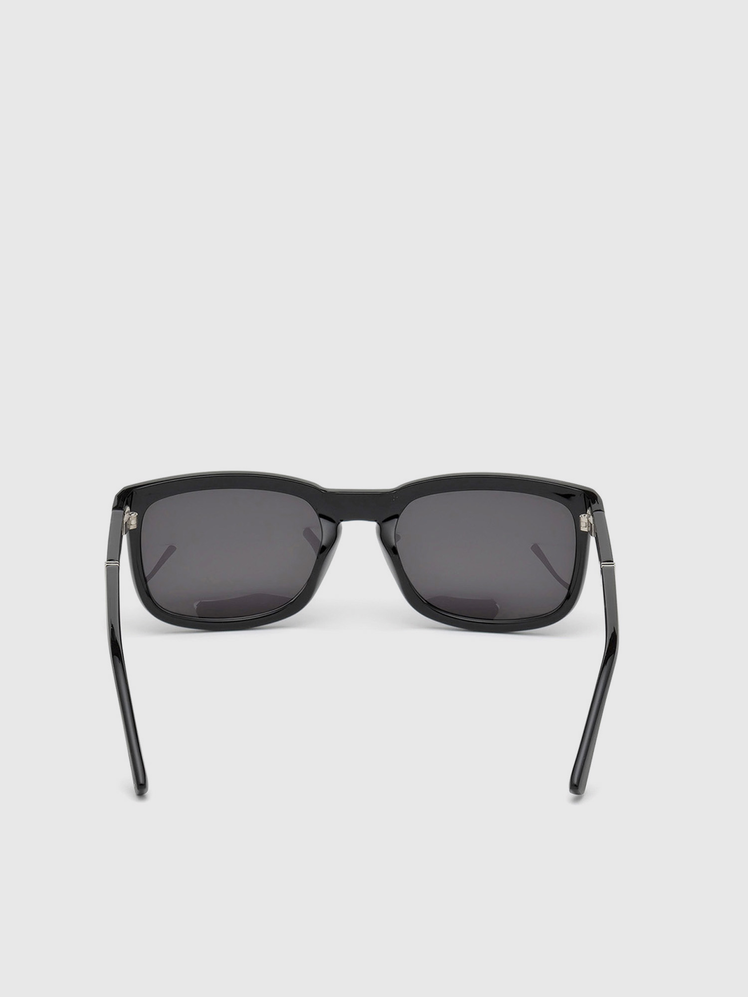 Diesel - DL0262, Unisex's Rectangular eyewear with slanting detail in Black - 4