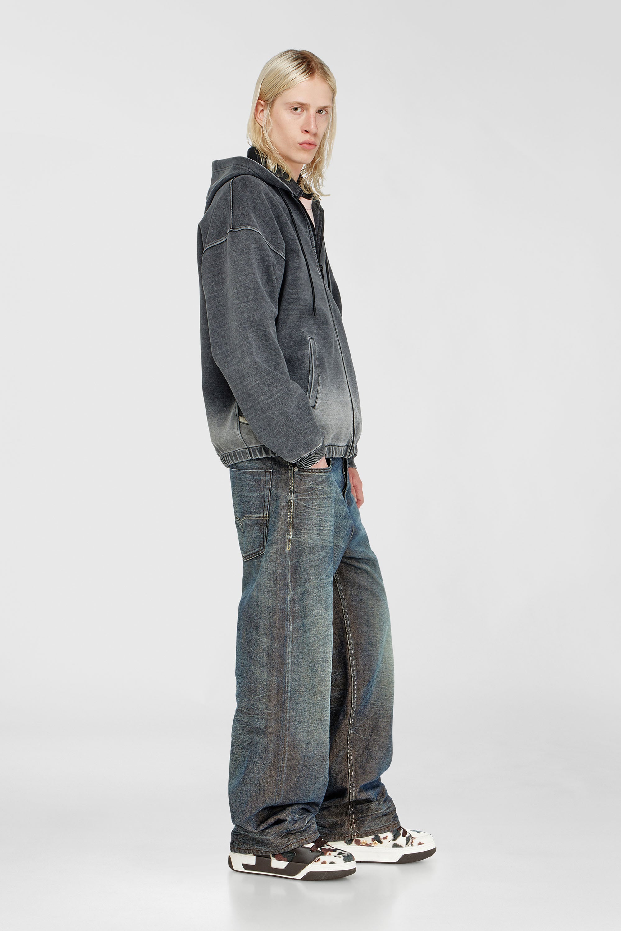 Diesel - Unisex's Relaxed Jeans 1997 D-Enim-M 007EM, Dark Blue - 2
